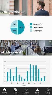 App Screen Alltagsverhalten