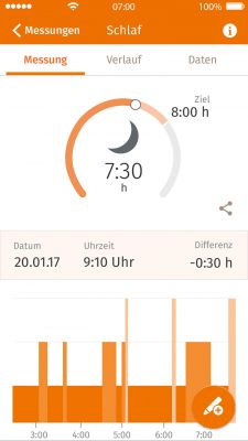 Beurer HealthManager Screen Sleep