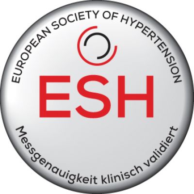 Logo der European Society of Hypertension (ESH) - Messgenauigkeit