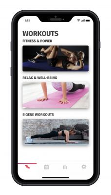 „beurer EMS HomeStudio" - App-Screen