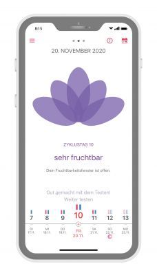 App-Screen - Fruchtbarkeit