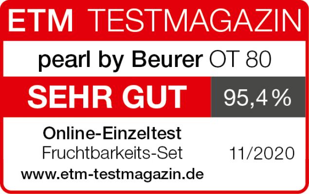 OT 80 "pearl by Beurer" - Testurteil "SEHR GUT"