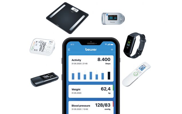 The “beurer HealthManager Pro” app ensures holistic health management