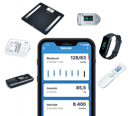 Die „beurer HealthManager Pro" App vereint zahlreiche Features.