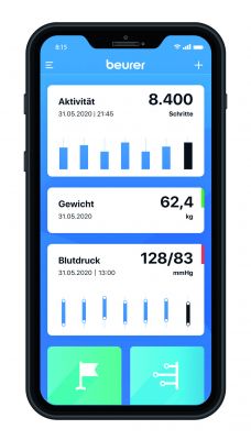 Die „beurer HealthManager Pro“ App 