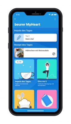 Die „beurer HealthManager Pro“ App 