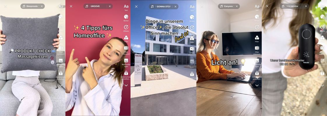 Beurer TikTok-Kanal: @beurer_deutschland