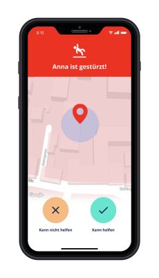 App „caera“ - Notruf