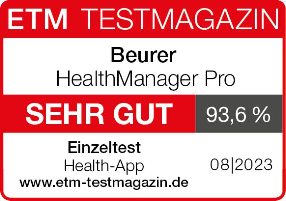 ETM TESTMAGAZIN - Siegel "beurer HealthManager Pro"