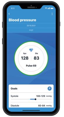Digital blood pressure documentation via app