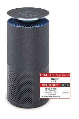 Produktabbildung Luftreiniger Beurer LR 401 mit ETM-Testsiegel