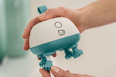 Los accesorios de masaje de silicona del masajeador para mascotas PP 410 se desenroscan