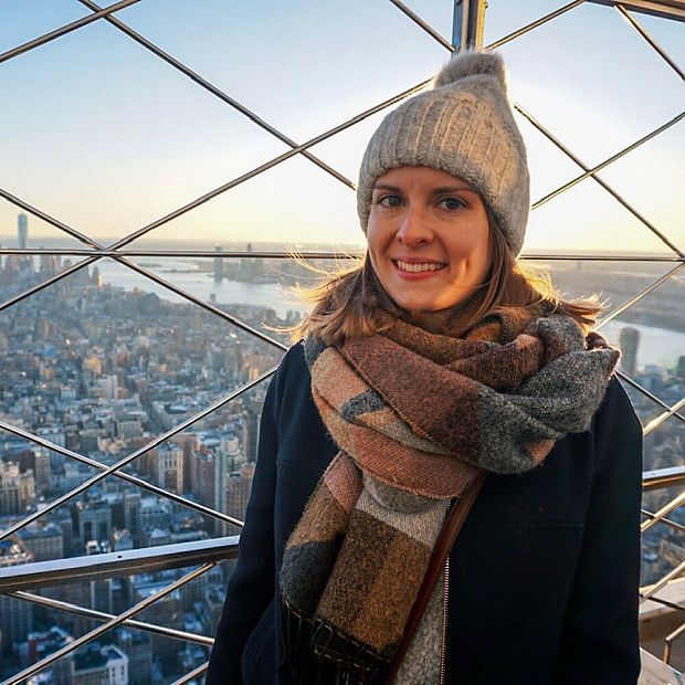 Julia Adelmann bei ihrem Traineeaufenthalt