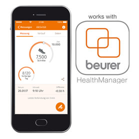 Blutdruckmessgerät BM 54 HealthManager App Screen