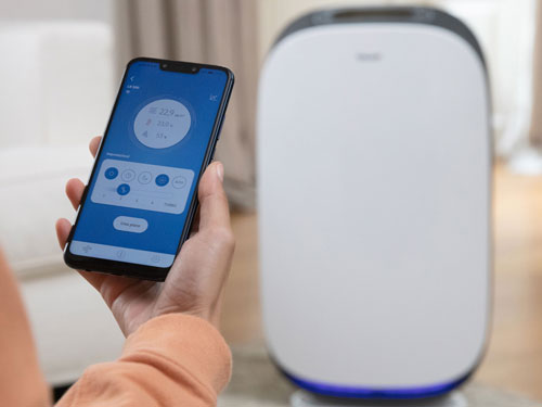 Очиститель воздуха, управляемый приложением